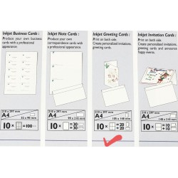 ورق طابعة ملونة جريتنج كارد زهري مبزر 170غم 10 ورقة CANSON